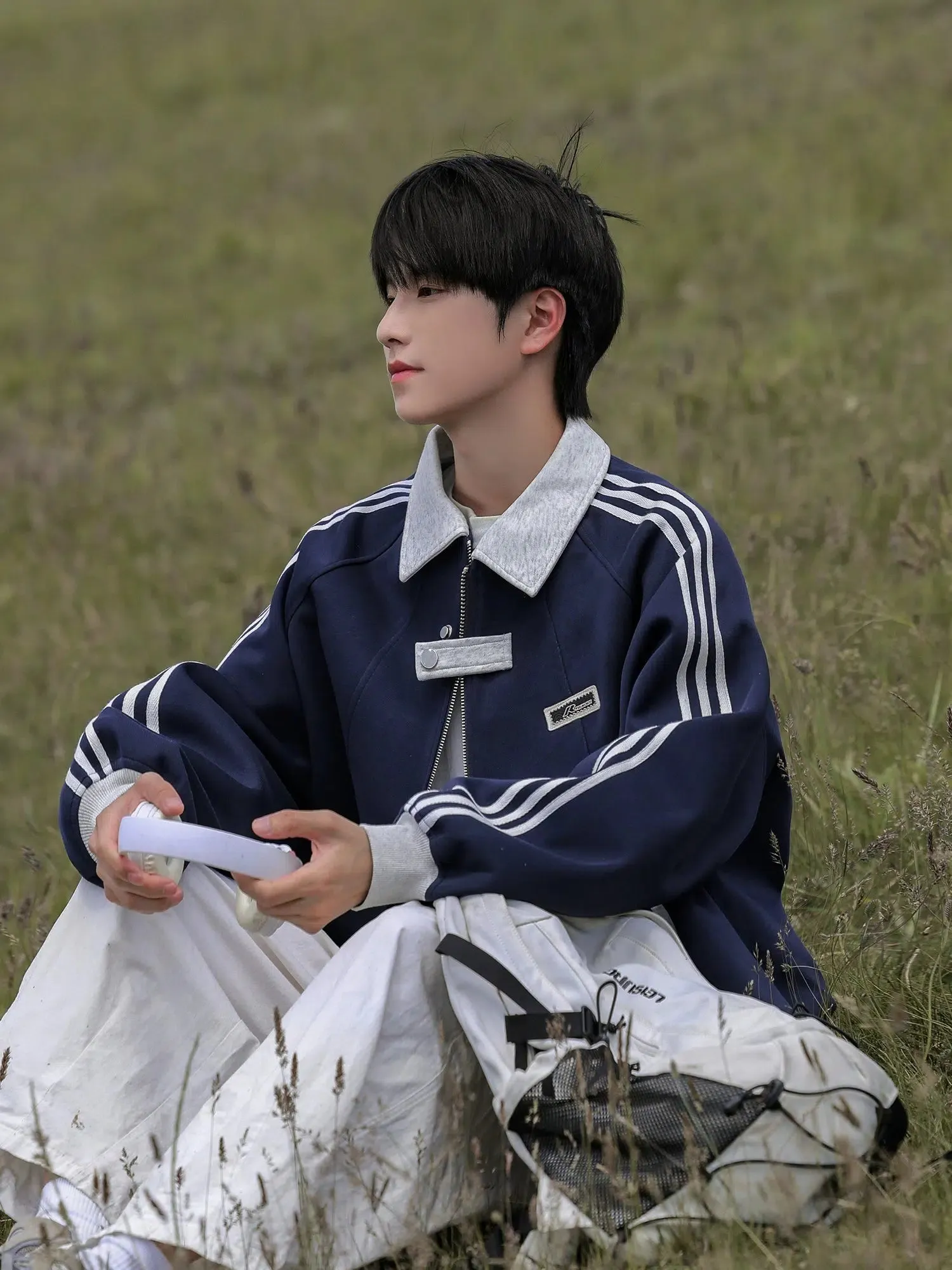 Stylish Stripes Athletic Jacket