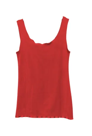 Suns Out Singlet Top - Cherry