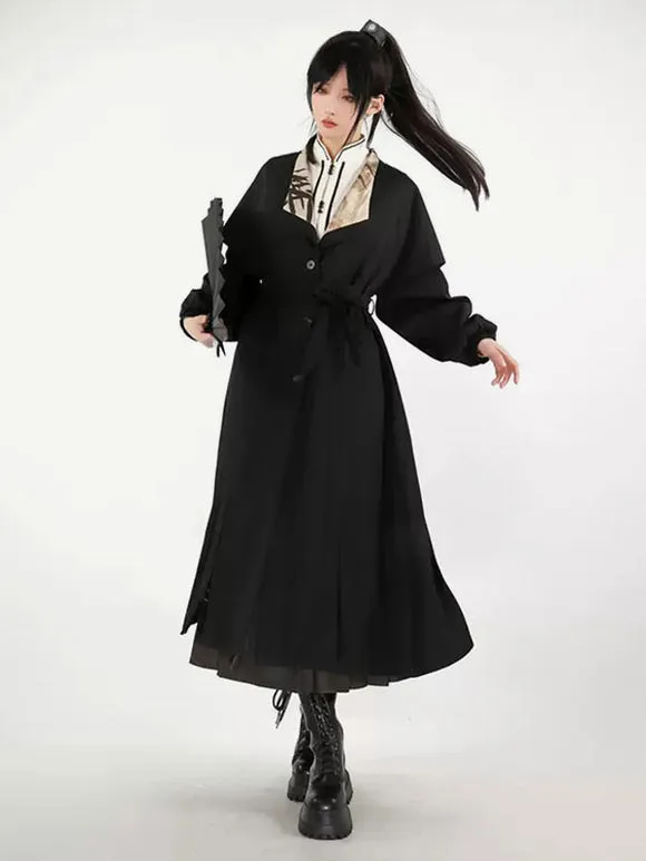 Sweet Lolita Outfits Black Long Sleeves Crinoline
