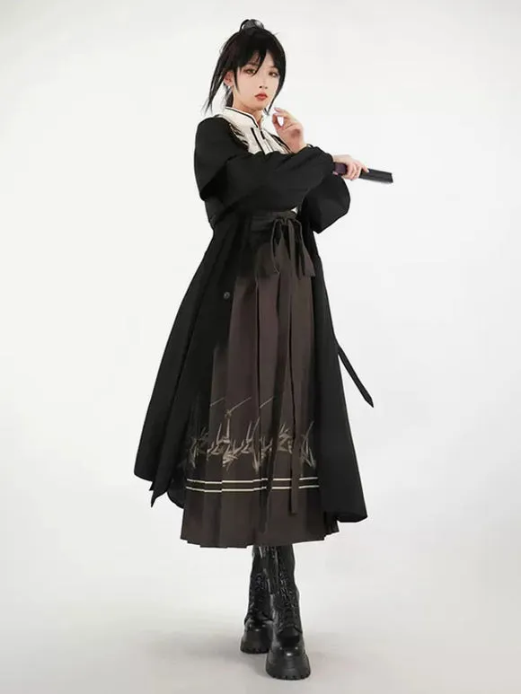 Sweet Lolita Outfits Black Long Sleeves Crinoline