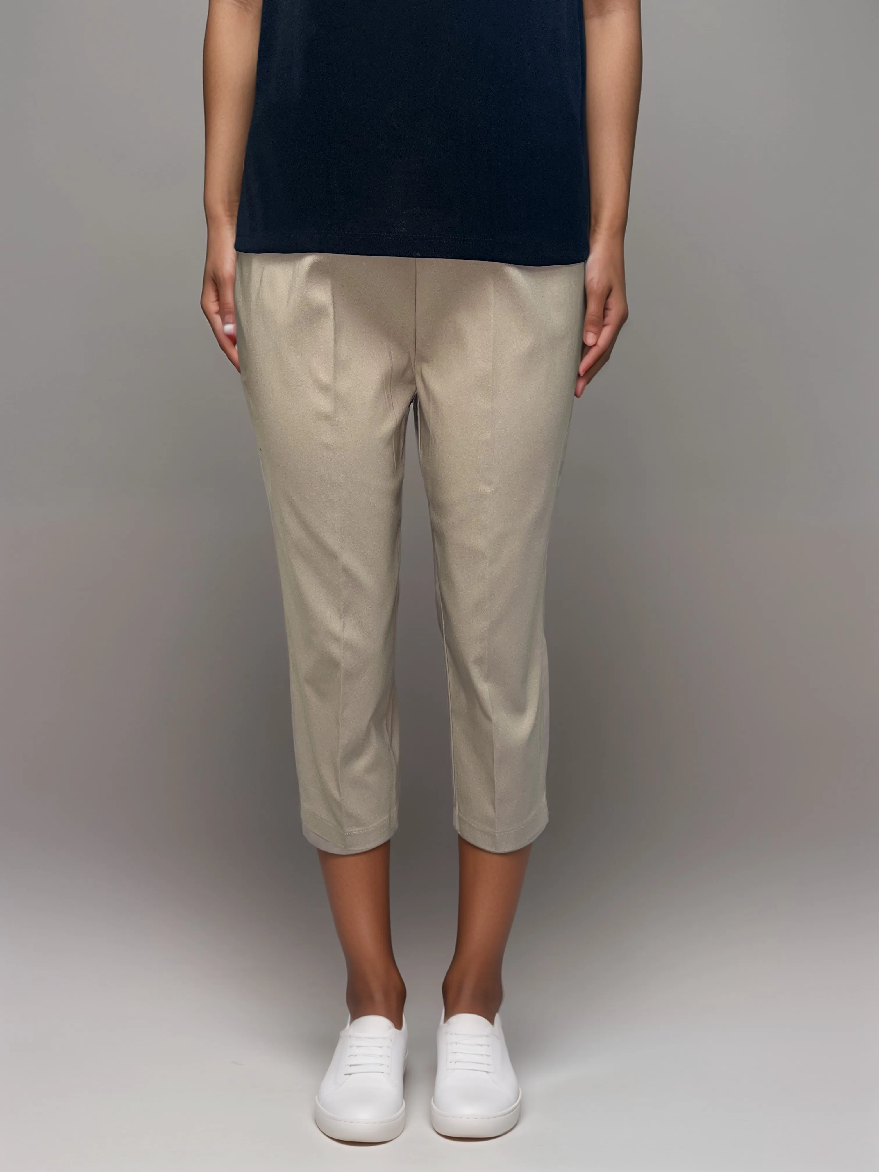 Tan Stretch Capri