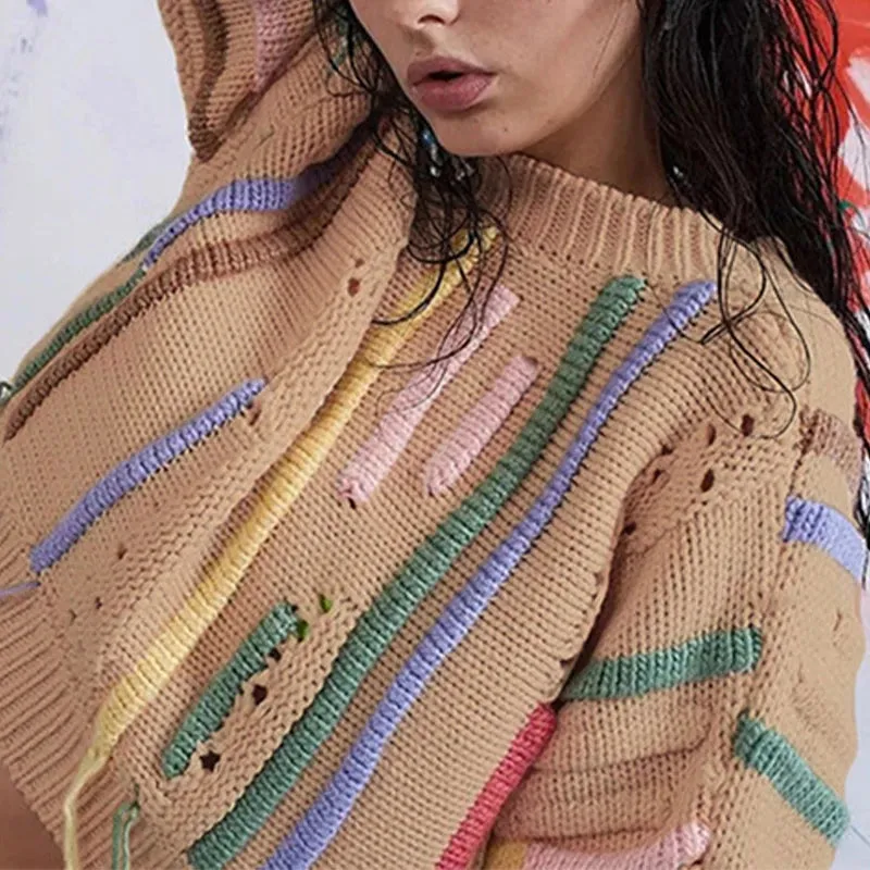 Tassel Crop Sweater