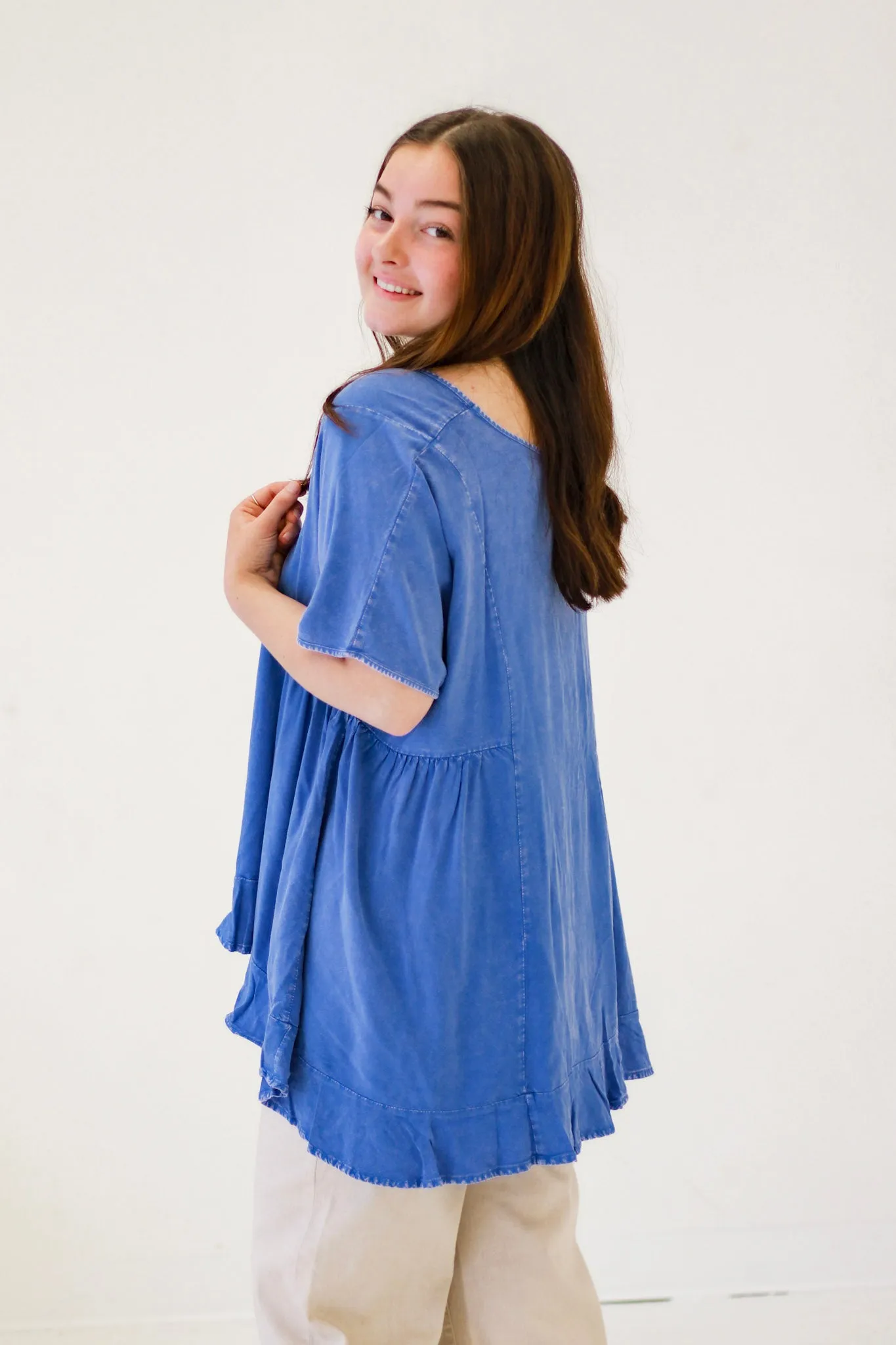 That Friday Feeling Top in Paris Blue