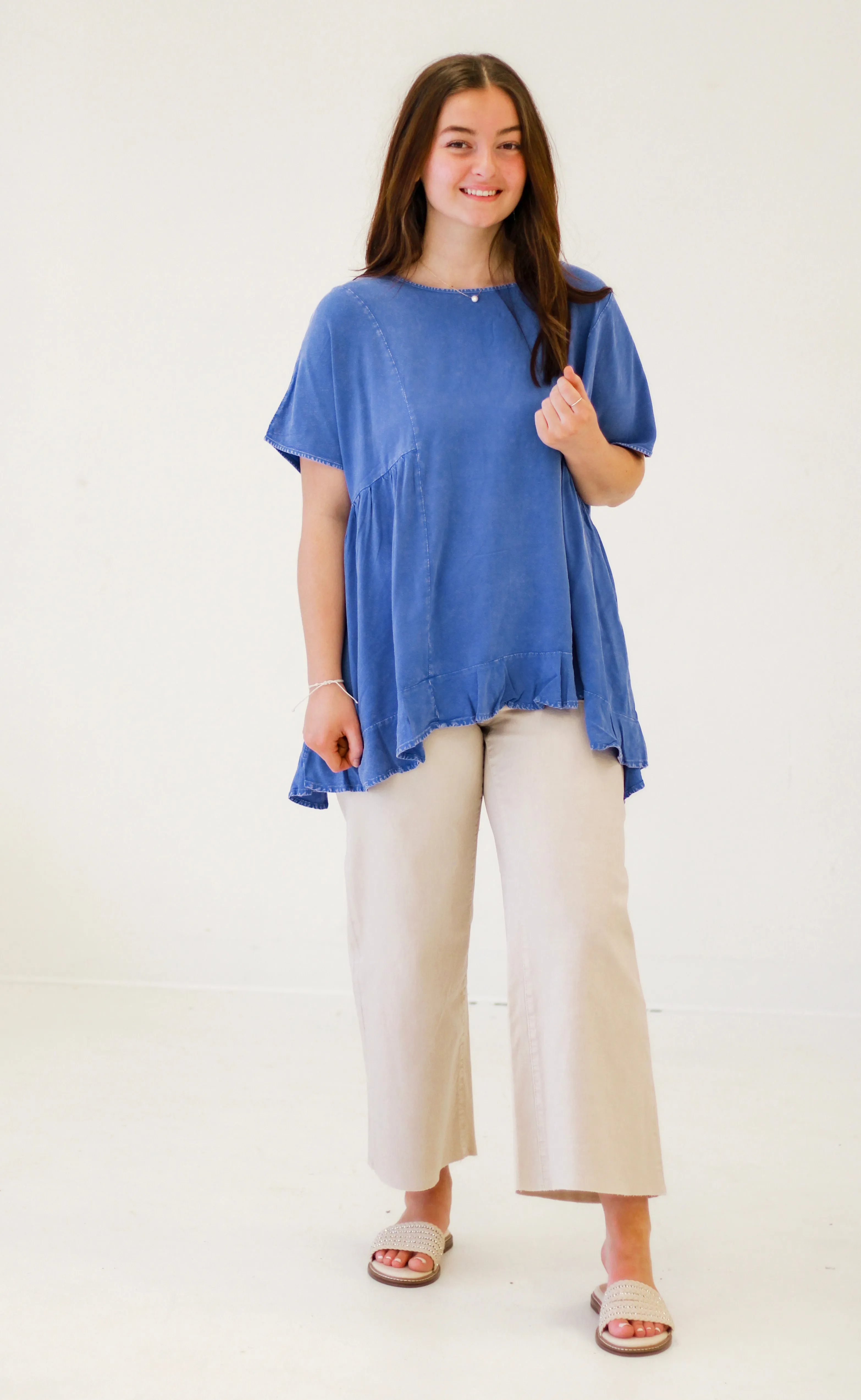 That Friday Feeling Top in Paris Blue