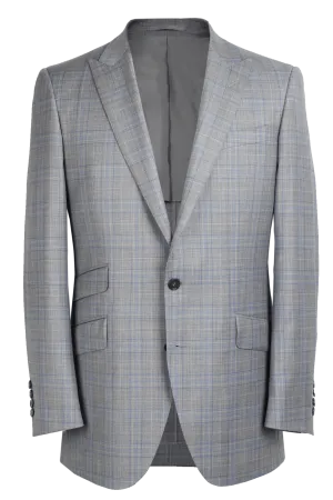 The Arnold Jacket - Cavanni Light Grey and Royal Glenn Plaid