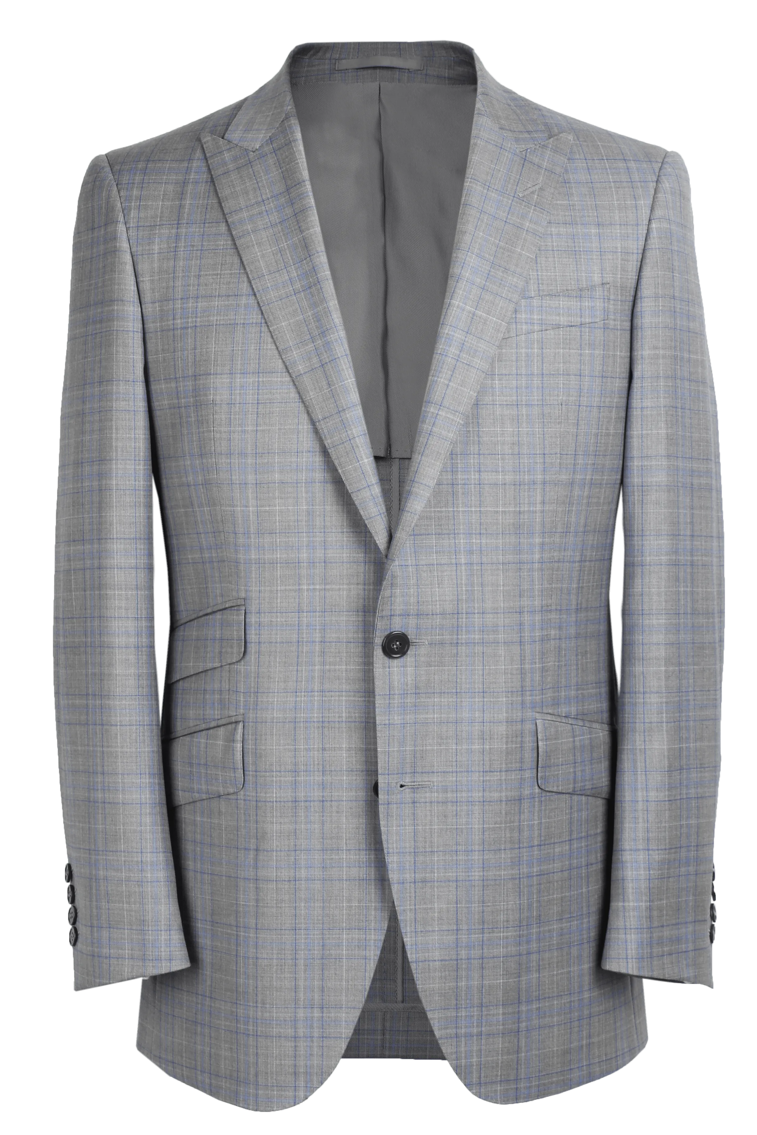 The Arnold Jacket - Cavanni Light Grey and Royal Glenn Plaid