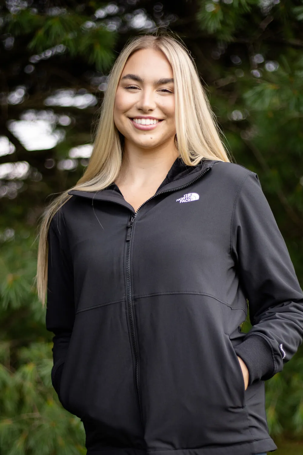 The North Face Shelbe Raschel Hoodie Jacket for Women in Black | NF0A84JJ-4H0