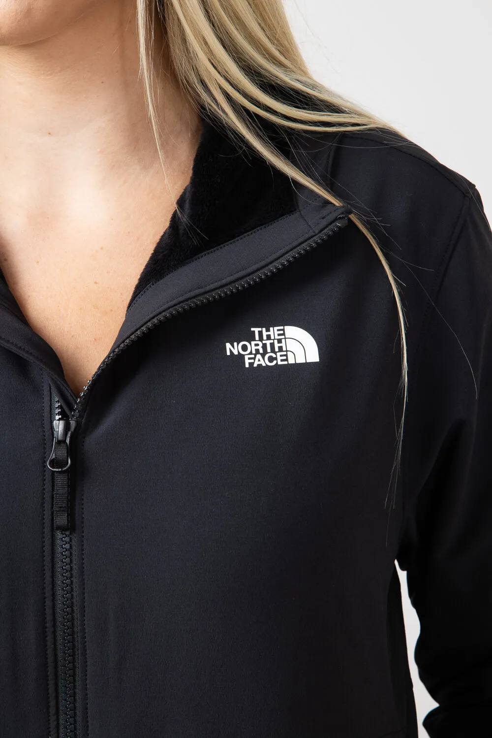 The North Face Shelbe Raschel Hoodie Jacket for Women in Black | NF0A84JJ-4H0