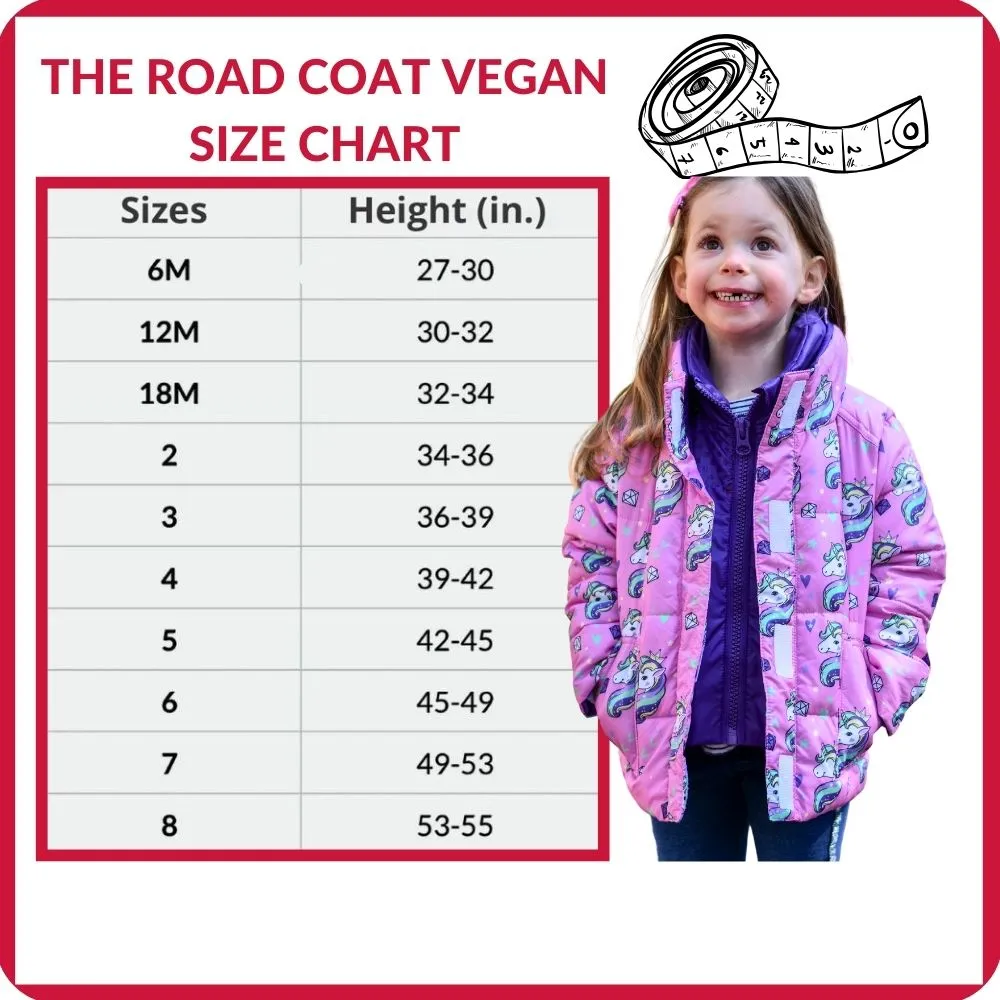 The Road Coat Vegan - Pink Unicorn