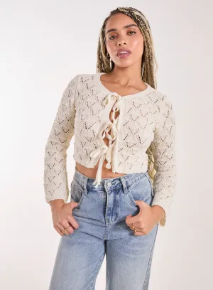 Tie Front Crochet Top