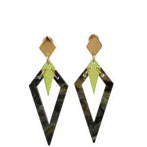 TooLally Arrowheads Earrings - Inky Teal
