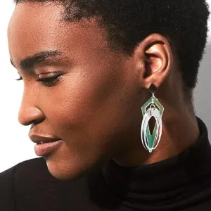 TooLally Crescent Hoop Earrings - Iridescent