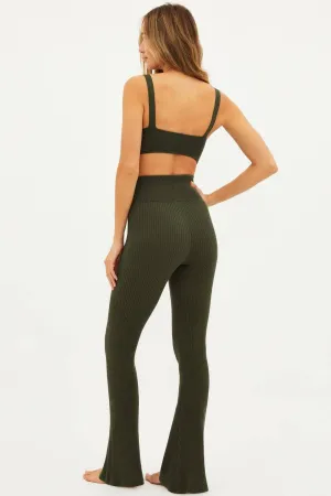 Tori Pant by Beach Riot | Olive Sweater Rib