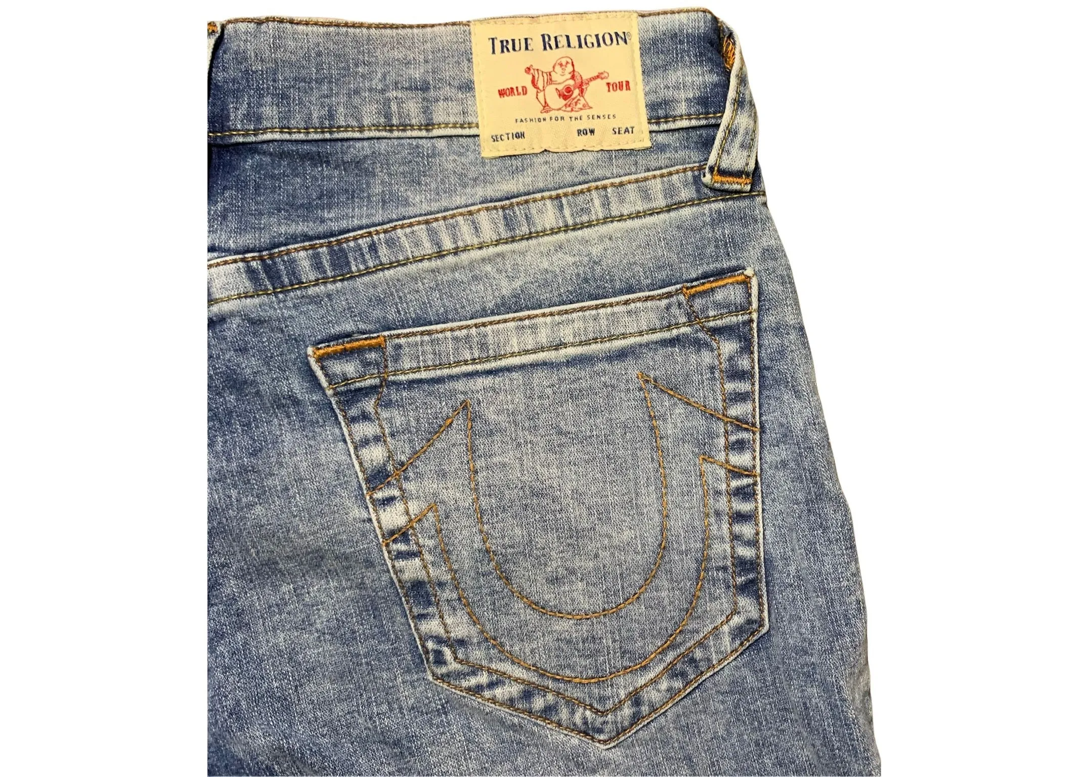 True Religion Geno No Flap Relaxed Slim Jeans “Light Wash”