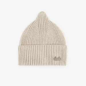 Tuque crème de maille, bébé || Cream knitted toque, baby