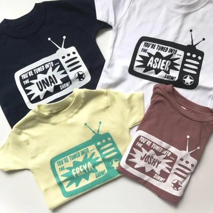 TV show (personalised) Name Kids T-Shirt