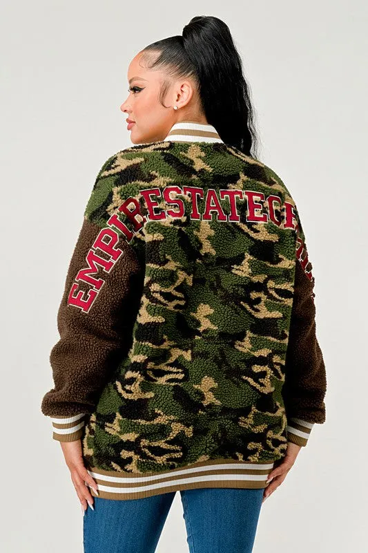 Urban Camo - Camouflage  Letterman Jacket