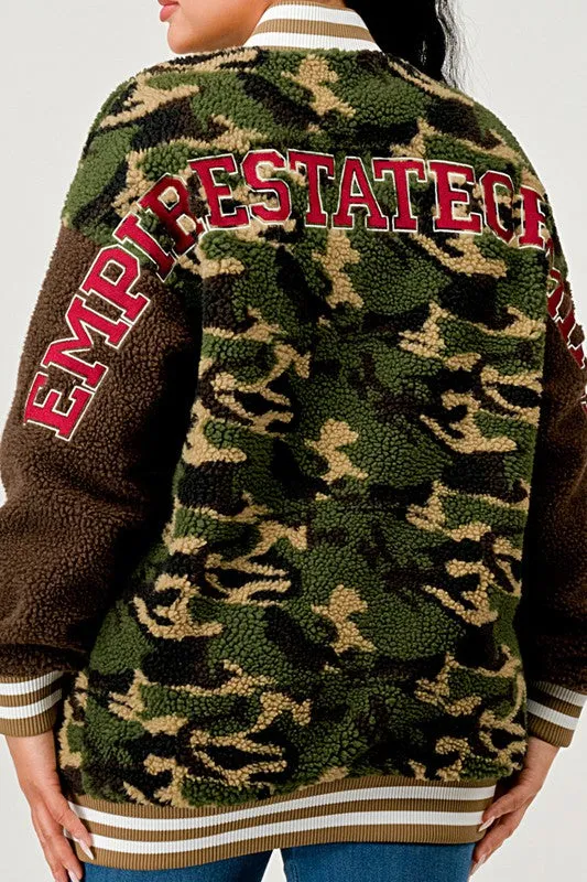 Urban Camo - Camouflage  Letterman Jacket