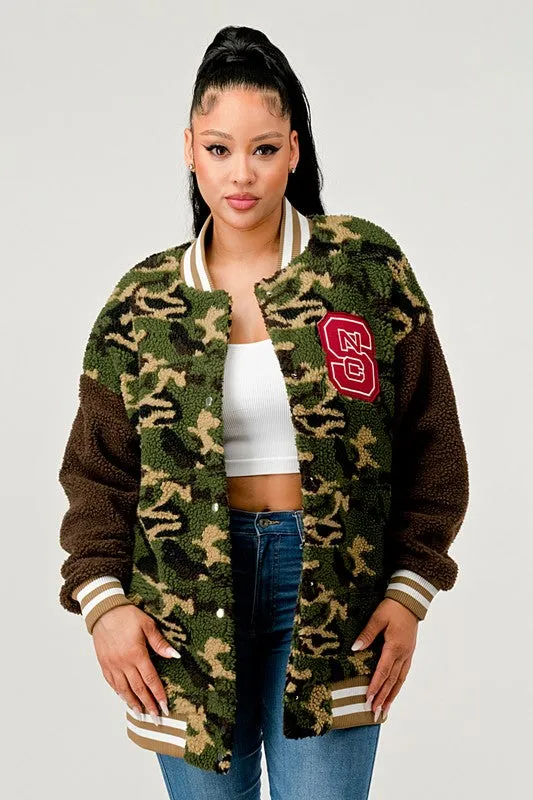 Urban Camo - Camouflage  Letterman Jacket