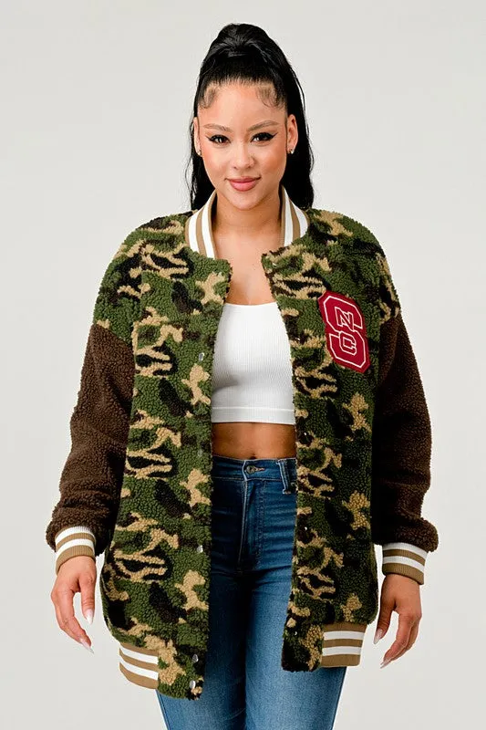Urban Camo - Camouflage  Letterman Jacket