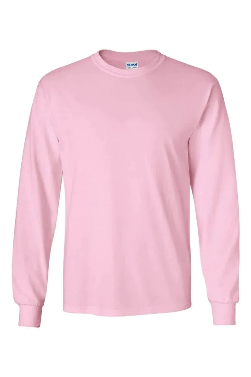 Valentine Vibes Faux Sequin Transfer Heavy Cotton Long Sleeve Adult T-Shirt