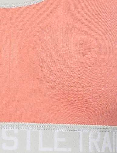 Van Heusen Antibacterial Wireless Non Padded Sports Bra (44007_CORAL_L)