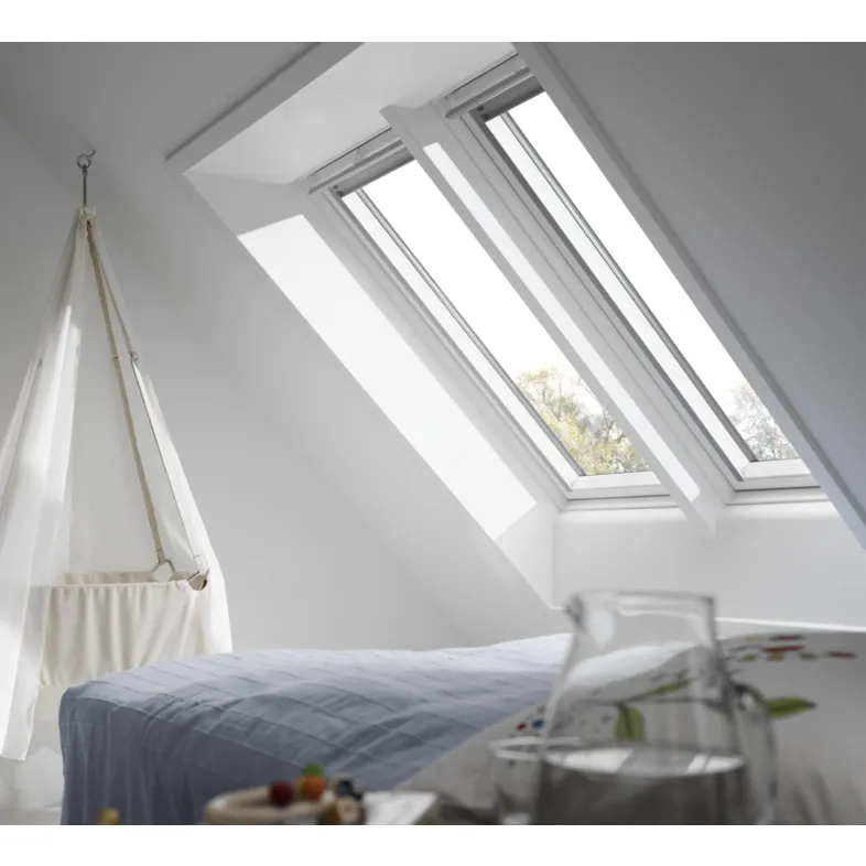 VELUX GGL SK01 2066 White Painted Triple Glazed Centre-Pivot Window (114 x 70 cm)