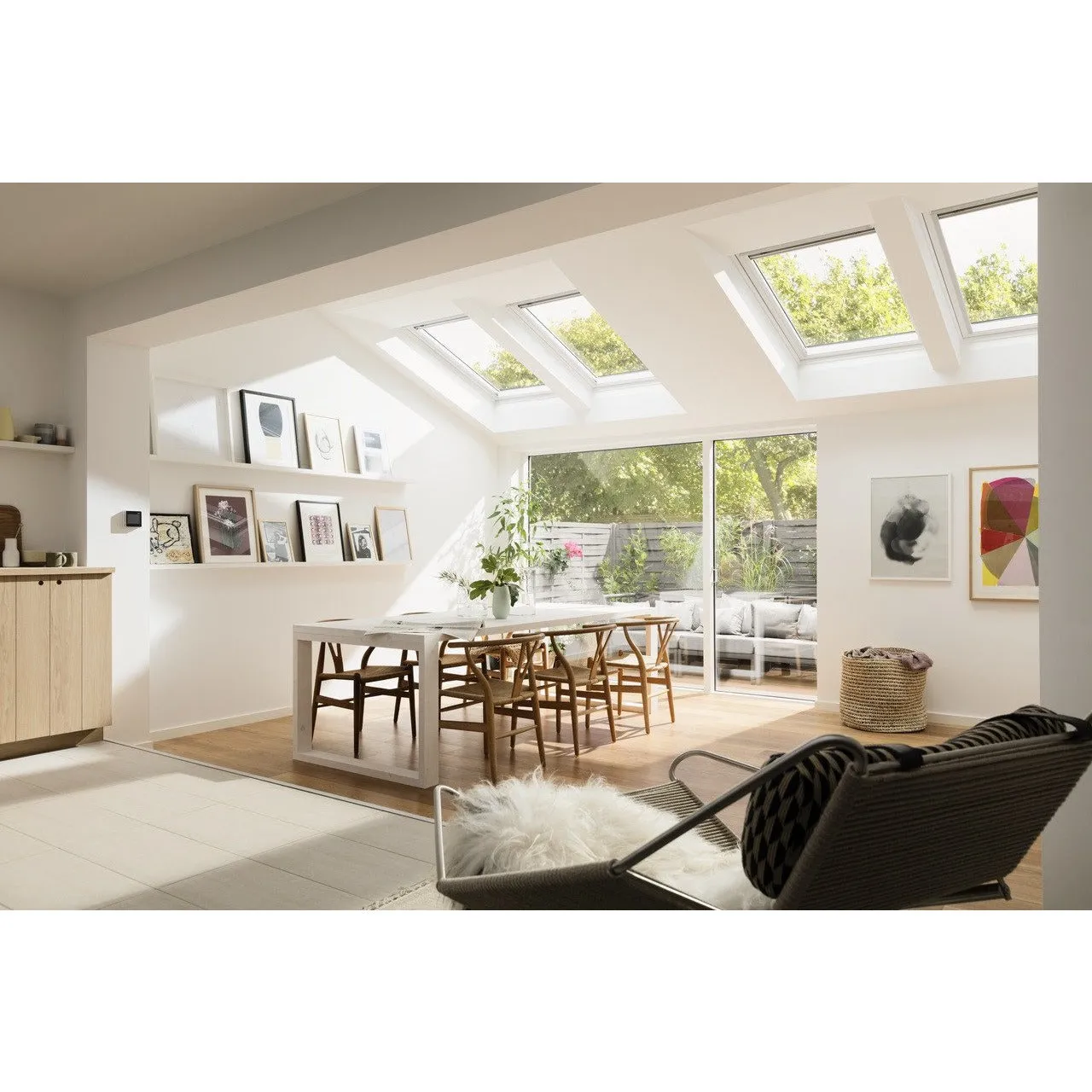 VELUX GGL SK01 2066 White Painted Triple Glazed Centre-Pivot Window (114 x 70 cm)
