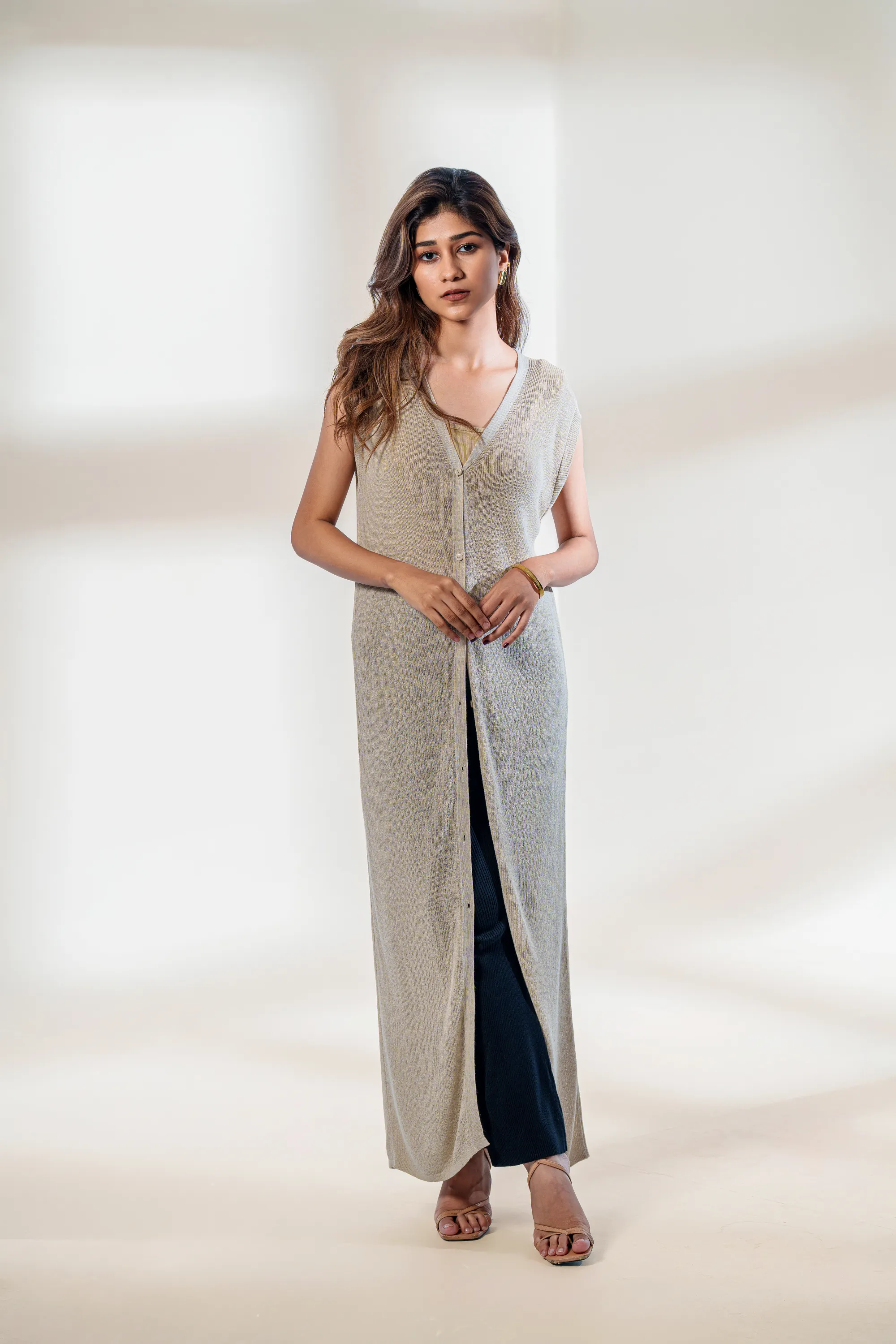 Vivian Beige Dress