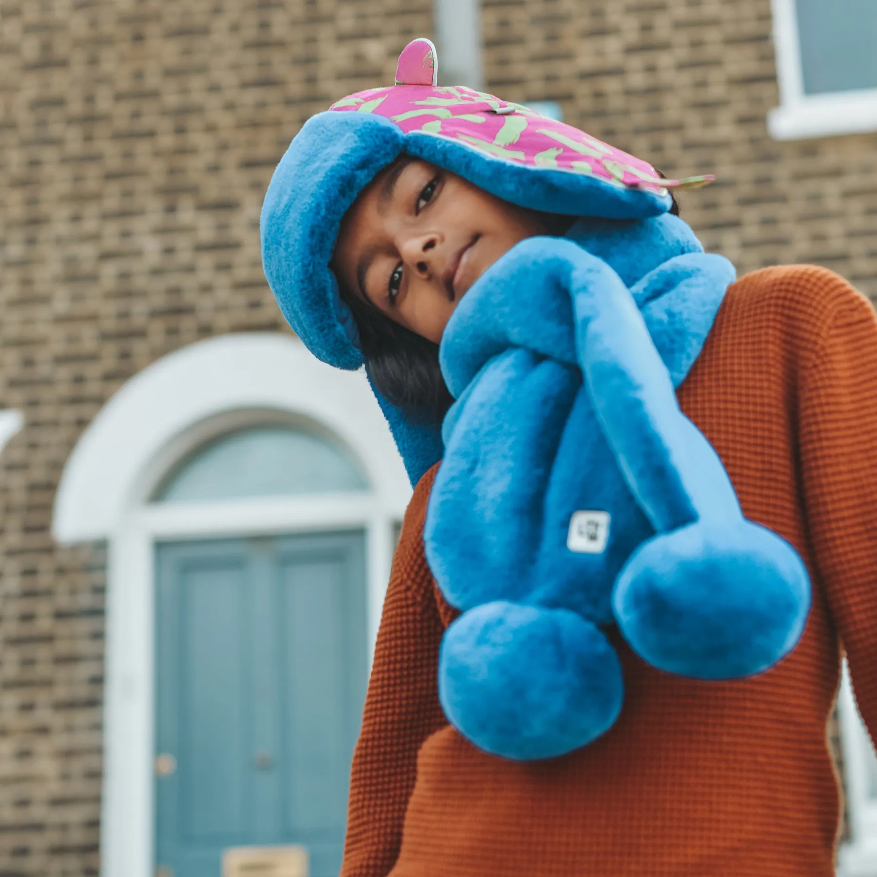 Voyager Kids Scarf: Blue