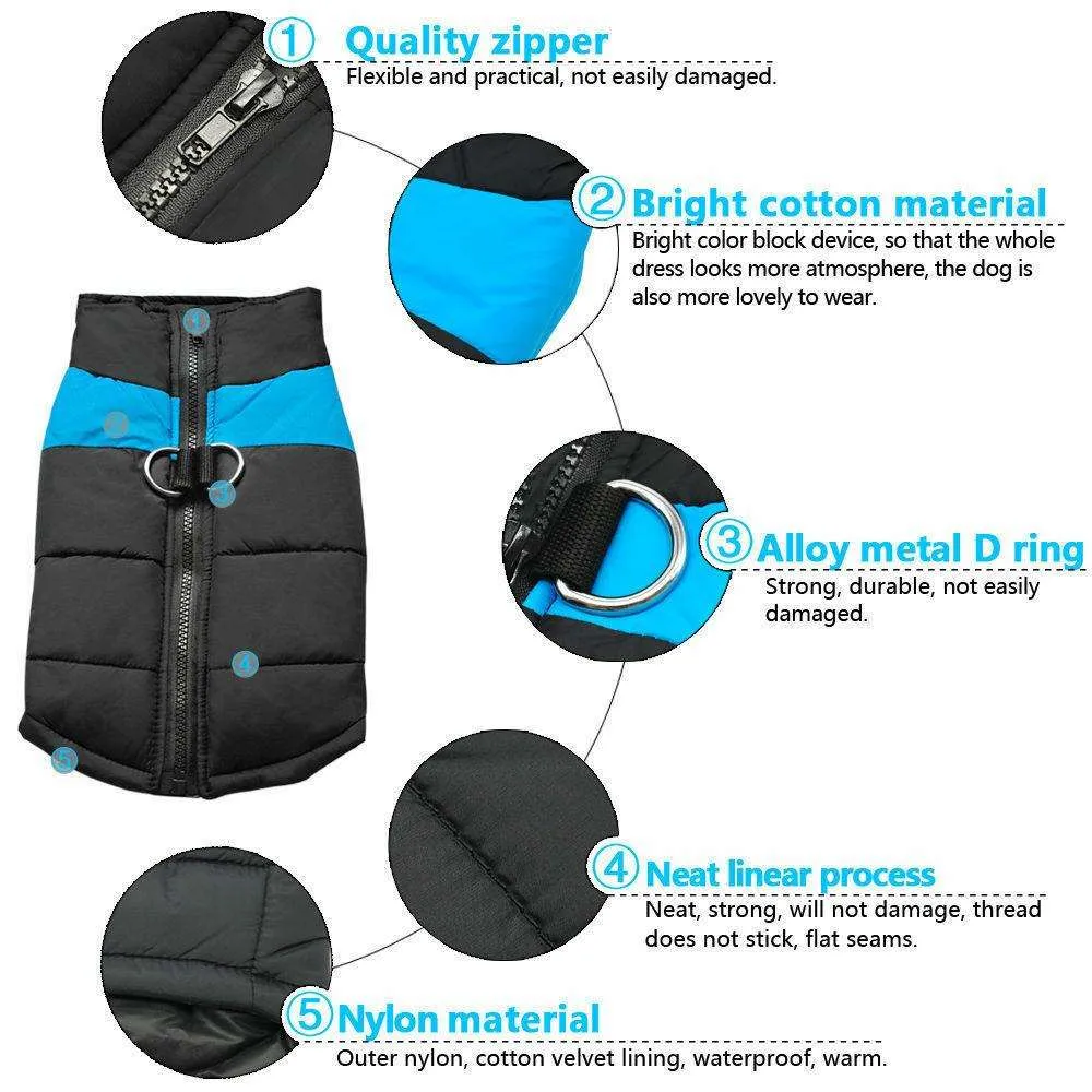 Warm Rainproof Dog Coat