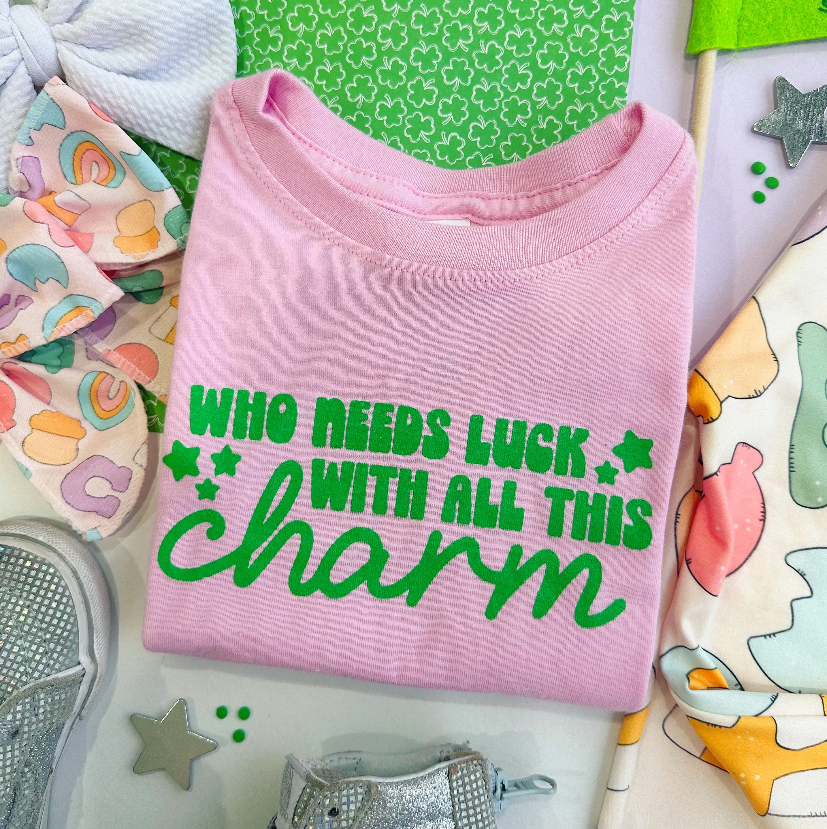 who needs luck tee
