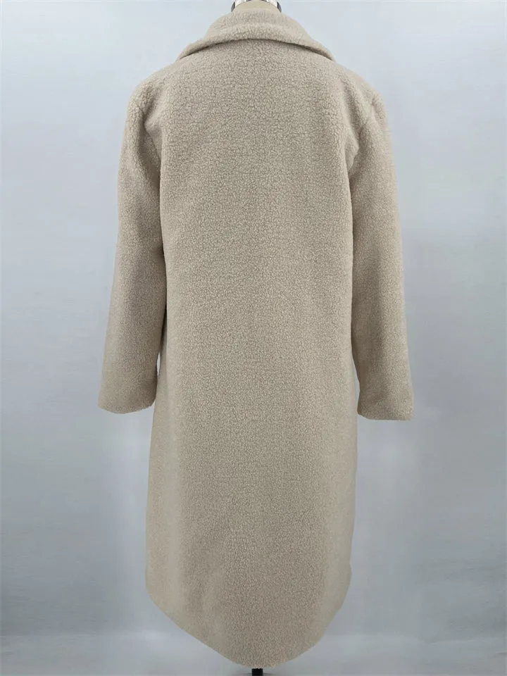 Winter Warm Fashion Fleece Long Overcoat for Women