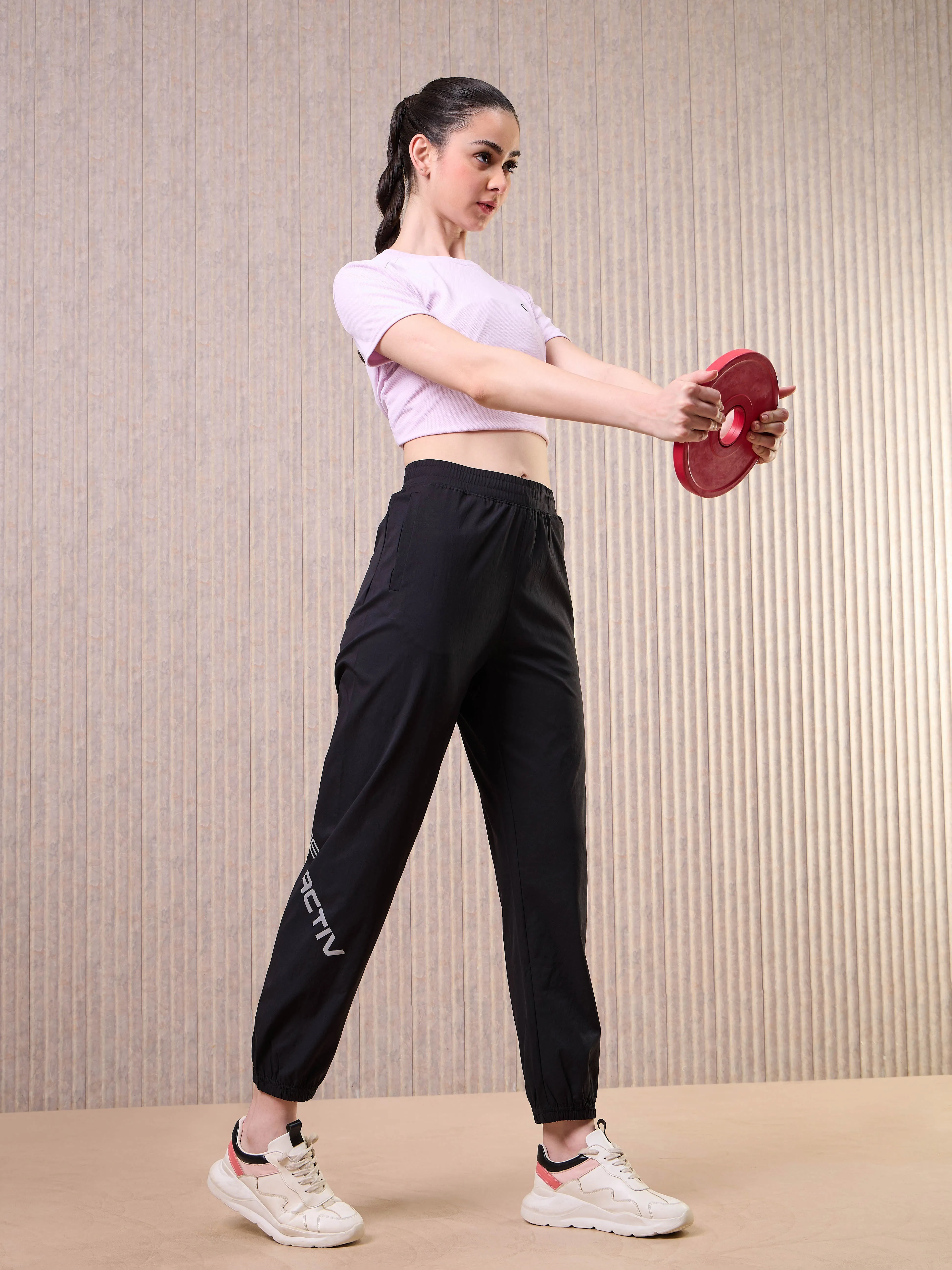 Women Printed Slim Fit Joggers with TS FLEXI