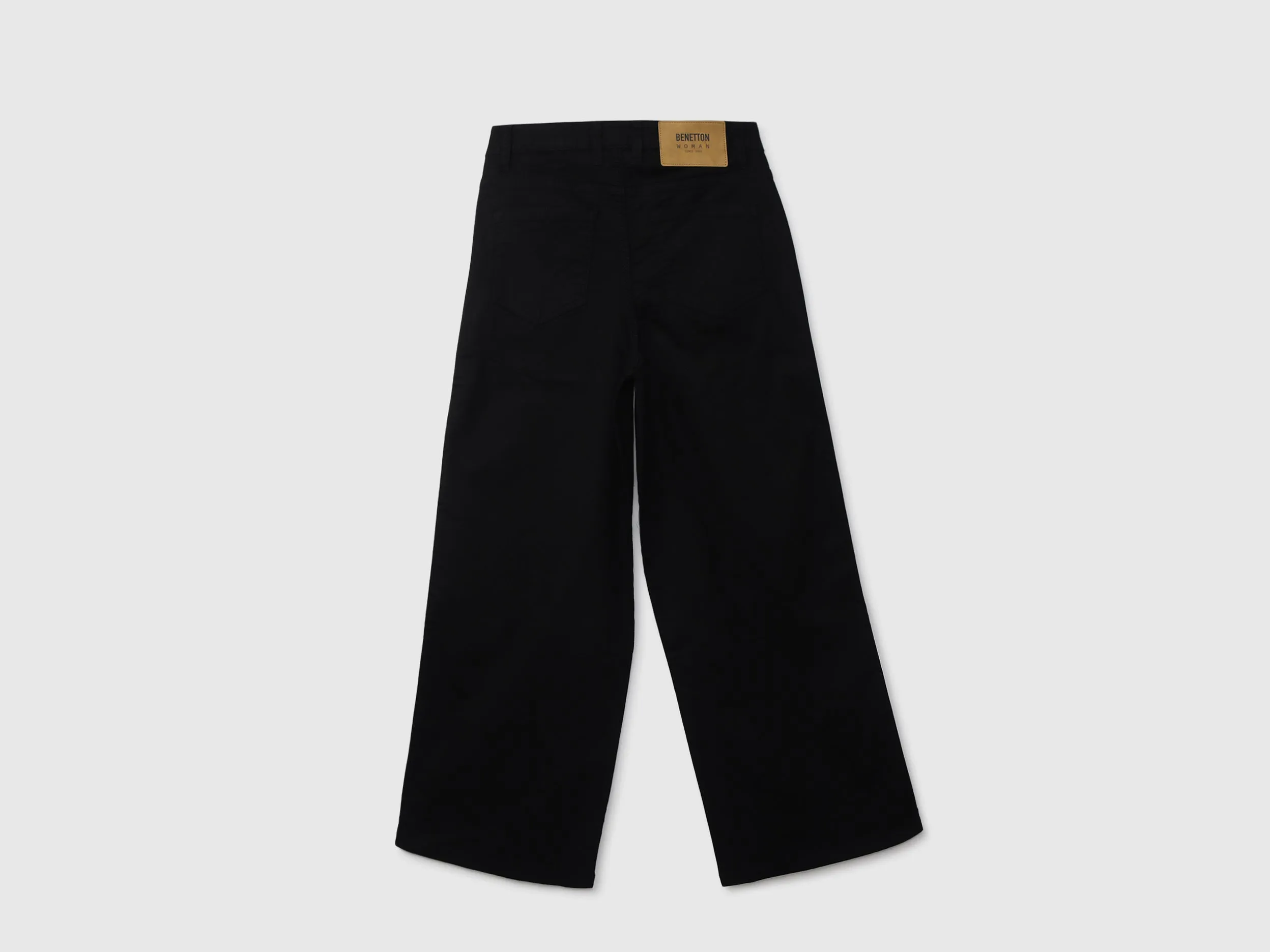 Women Solid Wide Leg Jeans