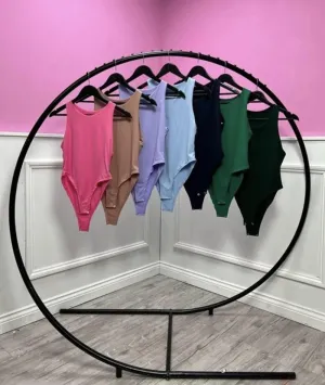 Women's Basic Solid Colour Sleeveless Bodysuit