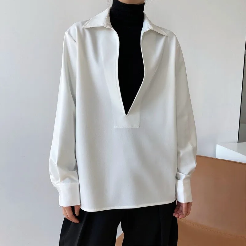 Women's Elegant Blouse Deep V-neck