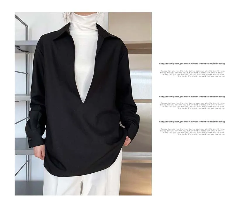 Women's Elegant Blouse Deep V-neck