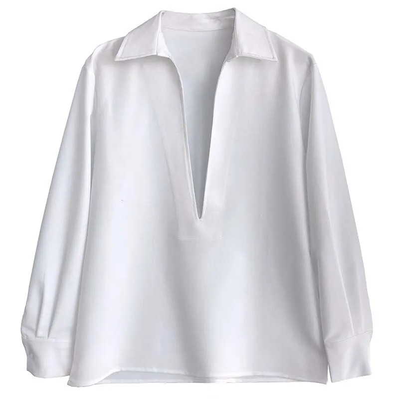 Women's Elegant Blouse Deep V-neck
