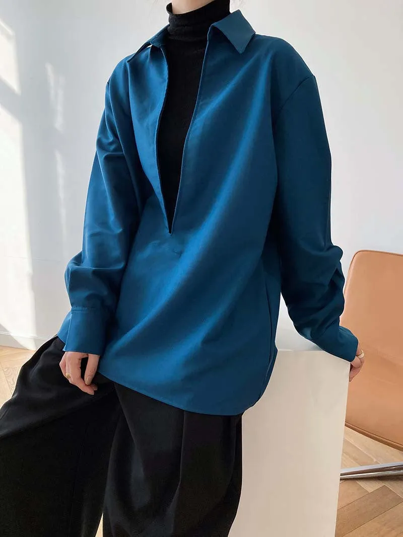Women's Elegant Blouse Deep V-neck