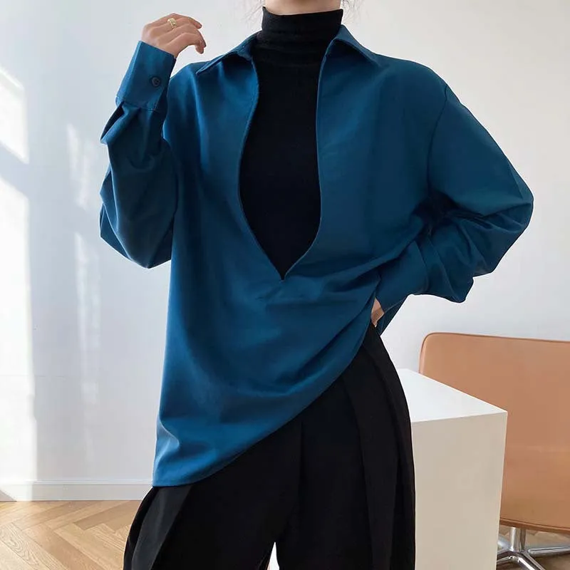 Women's Elegant Blouse Deep V-neck