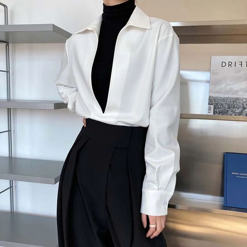 Women's Elegant Blouse Deep V-neck
