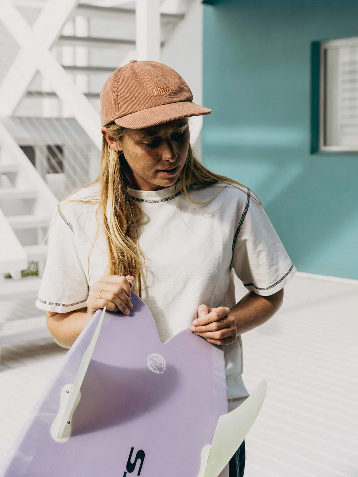 Womens Heritage SS Tee | Ecru