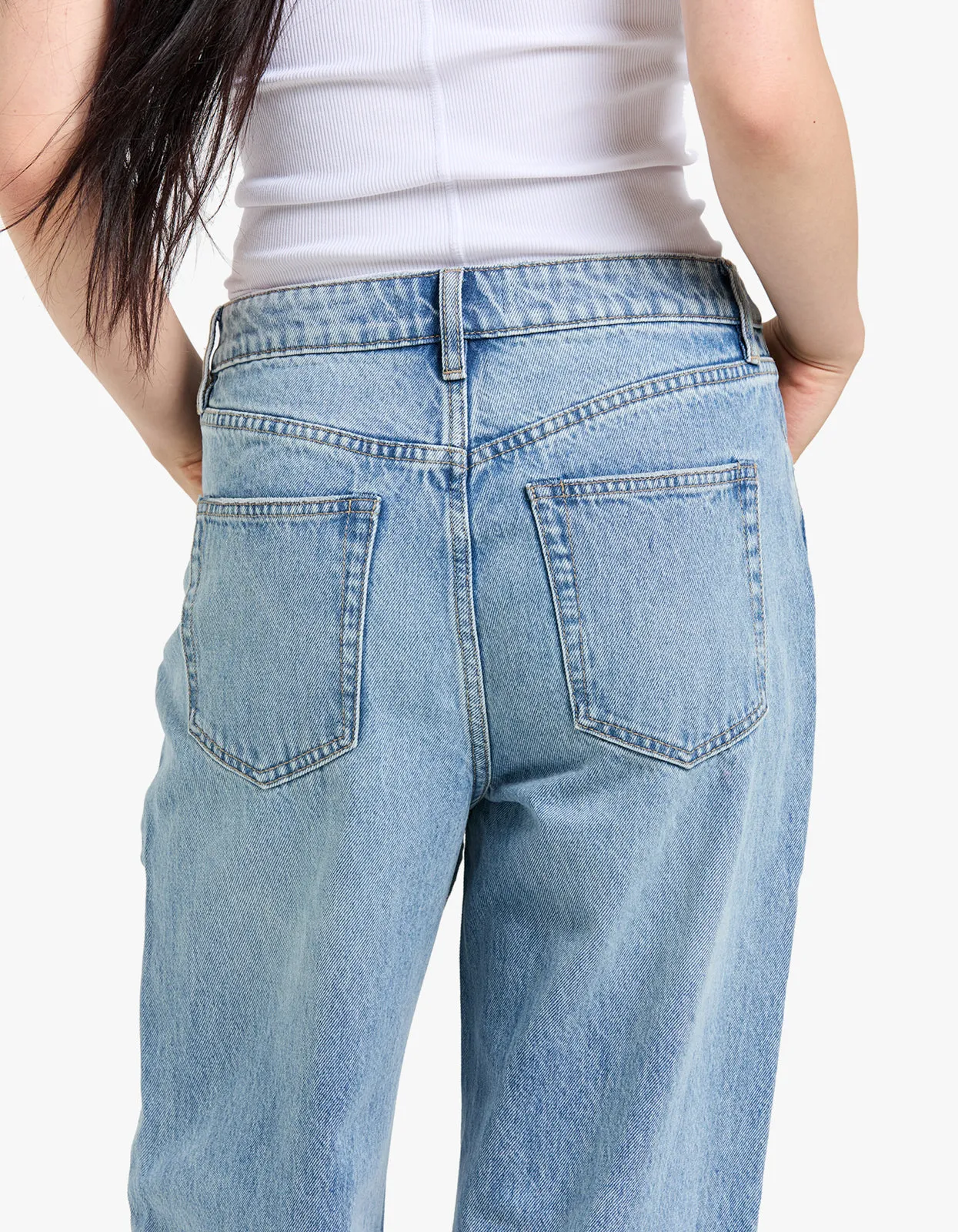 Womens Relaxed Jean - Indigo Fade