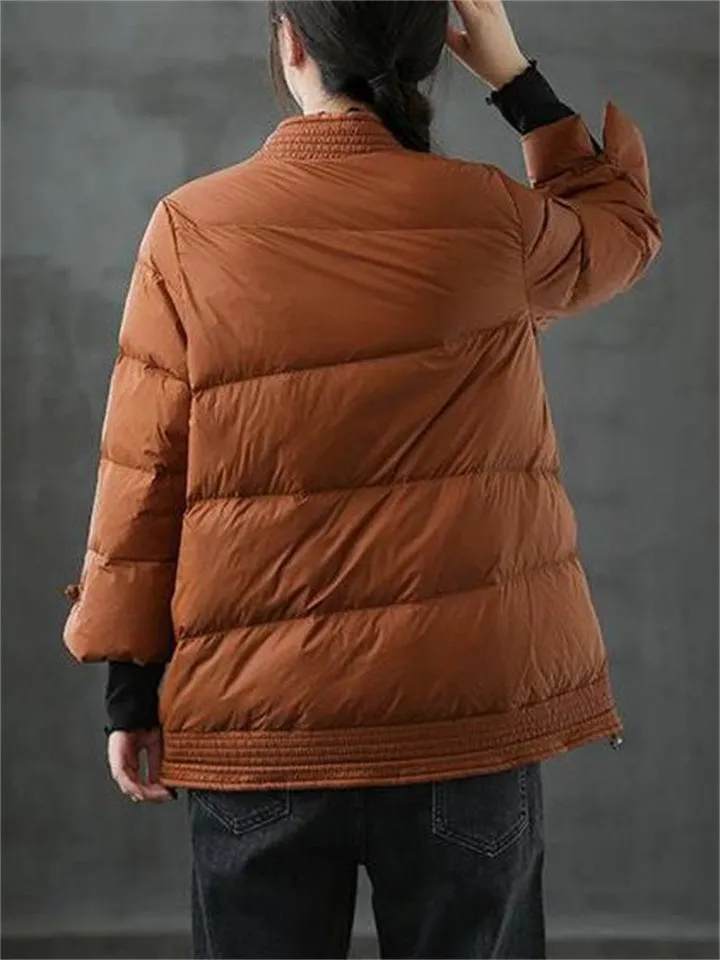 Women's Super Warm White Duck Down Coats for Winter