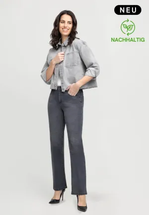wonderjeans Relaxed Straight Black Stone