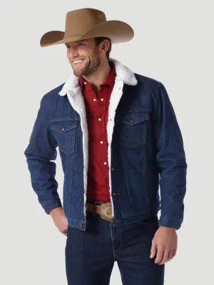 WRANGLER® WESTERN SHERPA LINED DENIM JACKET - PREWASH