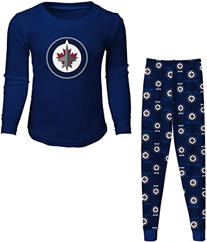 YOUTH LONG SLEEVE T-SHIRT & PANT PYJAMA SET NHL