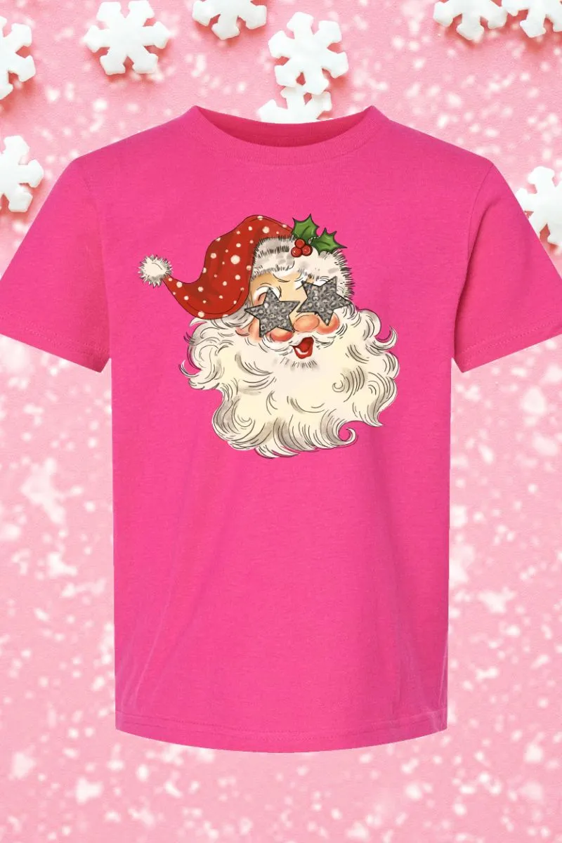 Youth Star Eyes Santa Fine Jersey Tee